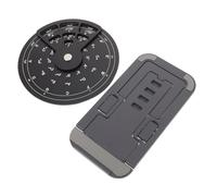 LRXIYODE Aluminum Circle of Fifths Wheel Guitar Chord Trainer with Fast Positioning Knob Portable Pocket Music Theory Tool for Piano and All Instrument Learners