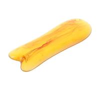 LRXIYODE Amber Resin Gua Sha Facial Massage Tool Fish-shaped Sculpting Board for Face and Neck Acupoint Therapy, Muscle Relief and Skin Care, Portable Full-body Scraper