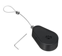 LRXIYODE Anti-theft Cable Lock Versatile Security Cable Holder Retractable with Automatic Steel Wire Reel, Plastic and Steel Construction, Anti-lost Functionality for Electronics