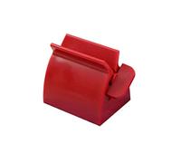 LRXIYODE Automatic Toothpaste Dispenser Squeezer Kit Red Rolling Tube Holder for Bathroom Accessories Saves of Toothpaste to Use and Clean for Home Life Organization