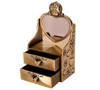 LRXIYODE Baby Keepsake Box Creative for First Tooth Not Easy to Deform Golden Metal and Fetal Hair Storage and Cherishing Childhood Memories for Newborn Essentials
