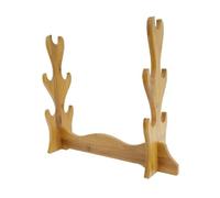 LRXIYODE Bamboo Flute and Sword Display Stand Storage Organizer Desktop Holder for Musical Instruments and Katana Collection Practical Decorative Rack with Strong Load Capacity for Home