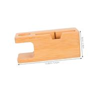 LRXIYODE Bamboo Wood Charging Dock Stand for and Phone Desk Organizer Compatible with Iphone Stable Natural Bamboo Holder for Office and Station