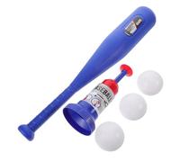 LRXIYODE Baseball Pitching Machine Set with Ball Launcher Bat and Ball Outdoor Sports Trainer for Hitting Practice Improves Coordination and Reflexes Safe Plastic Material for Active Play