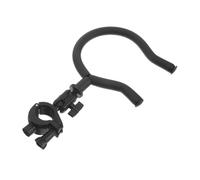 LRXIYODE Bass Guitar Hanger and Microphone Stand Attachment with Metal Clamp and Sponge Covered Hook, Portable and Lightweight Electric and Acoustic Guitar Accessory for Table Music Stands