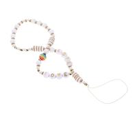 LRXIYODE Beaded Phone Hanging Lanyard Wrist Strap Lost Mobile Charm Chain Lightweight Slip Phone Bracelet for Women Gift