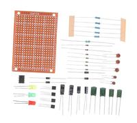 LRXIYODE Beginner Electronics Soldering Kit with Plugin Training Breadboard Components for Circuit Building and Practical DIY Experimentation for Electronic Skills Learning