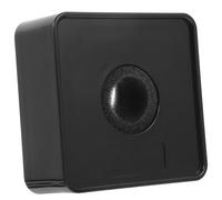 LRXIYODE Black Abs Square Microphone Flag for Reporters, Professional Interview Microphone Protector, Easy to Carry Logo Station Mark for Interviewers