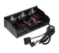 LRXIYODE Black Stereo Surround Sound Front Panel Speaker for Pc, Computer Case Loudspeaker with Built-in Mic, Compatible with Desktop and Tower Computer Cases