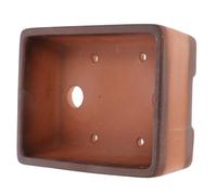 LRXIYODE Bonsai Flowerpot Purple Sand Rectangular Chinese Style for Cactus