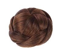 LRXIYODE Braid Hair Bun Extension Claw Clip for Women Easy DIY Synthetic Chignon Hairpiece No Tie Messy Bun Accessory for Short Hair Travel Friendly Volume Enhancer