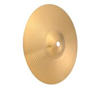 LRXIYODE Brass Hi-hat Cymbal 8 Inch Drum Cymbals Set Golden Finish for Drumset Adults Beginner Percussion Accessory Suitable for Jazz and Old School Styles