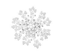 LRXIYODE Bridal Hair Comb with Rhinestones and Imitation Pearls Handmade Wedding Accessory for Women Elegant Decorative Headdress for Special Occasions and Ceremonies