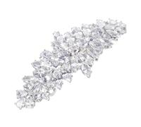 LRXIYODE Bridal Zircon Hair Clip Wedding Hairpin Flat Back Gems Rhinestones Elegant Headpiece Accessory for Bride Bridesmaid