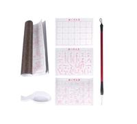 LRXIYODE Calligraphy Practicing Mat 6pcs Set Reusable Water Writing Cloth No Ink Needed Cloth Save Paper Four Treasures Calligraphy Exercises Random Color for Beginners