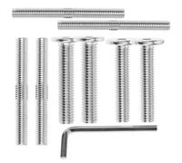 LRXIYODE Cat Tree Screws Set Silver Double End Threaded Bolts with Hexagon Key for Stable Cat Scratching Post Connection