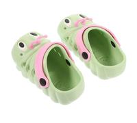 LRXIYODE Caterpillar Cartoon Beach Sandals Non-slip Summer Slippers for Boys Lightweight Skin-friendly Closed-toe Sandals Green Comfortable Casual Shoes for Pool and Outdoor Wear