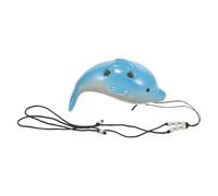 LRXIYODE Ceramic Dolphin Ocarina Small Musical Instrument for Beginners and Portable Lightweight Design with Cute Appearance and Easy to Play Gift for Souvenirs
