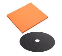 LRXIYODE Cf Carbon Fiber CD Platter Mat Compact Disc Tuning Cushion for Home Bar Precision Cut Vibration Protective Platen Enhancing Sound Quality and Playback Clarity