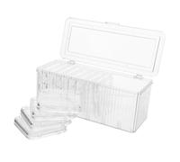 LRXIYODE Clear Acrylic Jewelry Box with Antitarnish Compartments Transparent Bracelet Organizer Case for Earrings Rings Necklaces Protective Jewelry Storage for Travel and Vanity