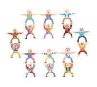 LRXIYODE Colorful Clown Balance Blocks Educational Stacking Early Learning Game for Hand-eye Coordination Development Safe Non-toxic Material