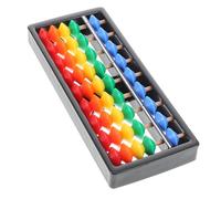 LRXIYODE Colorful Level Plastic Abacus with Beads Versatile Mental Arithmetic Tool for Students Lightweight Educational Counting Aid for Classroom and Home Use