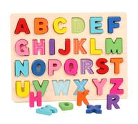 LRXIYODE Colorful Wooden Math Alphabet Number Jigsaw Puzzles Educational Cognitive Development Teaching Tools for Early Learning Arithmetic Recognition