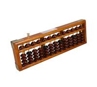 LRXIYODE Column Chinese Abacus for Adults and Traditional Bead Counting Tool for Mental Math Training Educational Calculation Aid for Learning Arithmetic