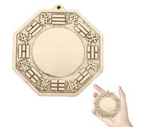 LRXIYODE Copper Bagua Convex Mirror Ornament Feng Shui Product for Home and Shop Wall Hanging Bringing Positive Energy