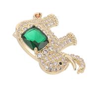 LRXIYODE Copper Rhinestone Elephant Brooch Pin Lightweight Scarf Shawl Lapel Pin for Jackets Coats Stylish Animal Accessory Gift for Christmas Mother S Day