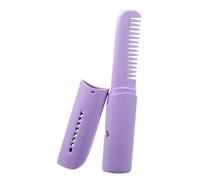 LRXIYODE Cordless USB Rechargeable Hair Straightener Comb Portable Travel Hot Brush for Women Compact Lightweight Design Minimizes Hair Damage Easy Styling The Go Purple Standard Model