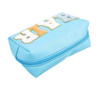LRXIYODE Cosmetic Bag Portable Zipper Makeup Pouches Toiletry Bag for Women Girls Embroidery Letters for Travel Gym Daily Use to Organize Cosmetics and Sundries
