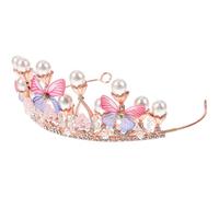 LRXIYODE Creative Butterfly Crown Hair Hoop Headband for Comfortable Princess Hairband for Birthday Party Shower Family Photos Stylish Headdress