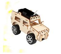 LRXIYODE Creative DIY Science Car Kit for Students Educational Handmade Assembled Electric Model Khaki Design Without Battery Stem Learning
