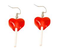 LRXIYODE Creative Lollipop Ear Drops Stylish Heart Shaped Dangle Earrings for Women Unique Ear Accessories for All Occasions for Girlfriends and Moms