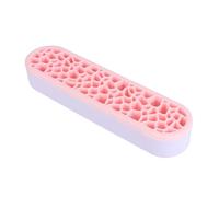 LRXIYODE Creative Silicone Makeup Brush Holder Rack Cosmetic Brush Organizer Stand for Travel and Home in Nordic Pink