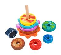 LRXIYODE Creative Stackable Rings for Educational Stacking Ring for Ages Safe Structure for Shape Sorting Imaginative Play