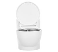 LRXIYODE Creative Toilet Shaped Wall Mounted Ashtray White Windproof Indoor Smoking Supplies Organizer Space Saving Decorative Storage Box for Bathroom and Office Easy No Drill Installation