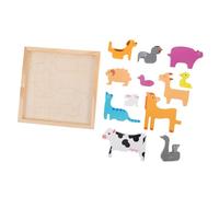 LRXIYODE Creative Wooden Animal Puzzle Cognitive Plaything and Puzzle Board for Hand-eye Coordination Spatial Reasoning and Intellectual Growth for Kindergarten Learning and Family Fun