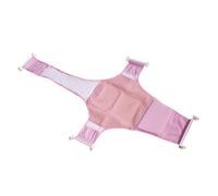 LRXIYODE Cross Bath Mesh Support Sling for Bathtub Seat Easy Install and Remove Pink Net Cradle for Newborn Head and Neck Comfort