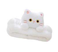 LRXIYODE Cute Cat Ear Spa Headband for Women, Flannel Makeup Hair Band, Non-slip Face Washing Headband for Skincare and Bath