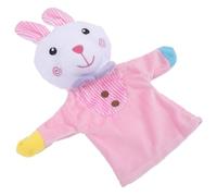 LRXIYODE Cute Rabbit Hand Puppet for Soft Animal Design with Hollow Body for Hand Movement Enhances Motor Skills and Imaginative Play for Puppet Shows Storytelling and Early Childhood