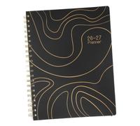 LRXIYODE Daily Notebook A4 Weekly and Monthly Planner with Twin-wire Binding, Efficient Time Management, Spacious Writing Area, Bleed-resistant Pages for School and Home Use