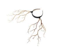 LRXIYODE Darkly Style Witch Horn Headband Halloween Head Accessory Lightweight Cosplay Hairwear for Women Party Costume