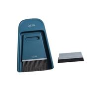 LRXIYODE Desktop Cleaning Broom and Mini Dustpan Set with Soft Bristles, Dark Blue Household Sweeping Tools for Office and Home Tabletop Cleaning