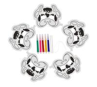 LRXIYODE DIY Inflatable Blank Animal Mask for Tiger Face Balloon Craft Safe Reusable Material for Coloring Halloween Costume Holiday Party Creative Hand-painting