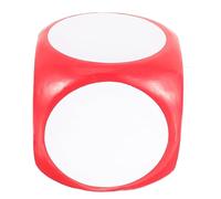 LRXIYODE DIY Large Rounded Foam Dice Red Erasable Blank Educational for Reusable Game Dice for Parties Teaching Family Gatherings and Creative Drawing