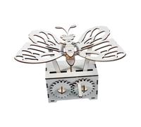 LRXIYODE DIY Wooden Hand Cranked Butterfly for Scientific Exploration Educational Stem Craft Kit Enhancing Skills and Problem Solving Safe Wood Material Easy Assembly