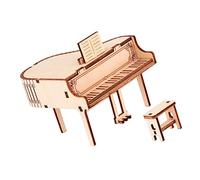 LRXIYODE DIY Wooden Piano Music Box Puzzle Educational Assembly Model for Boys Artistic Desktop Ornament Christmas and Birthdays