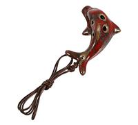 LRXIYODE Dolphin Ocarina for Beginners Mid Range Musical Instrument Lightweight and Portable Easy to Play Practice Clarinet Alternative for Adults Random Color